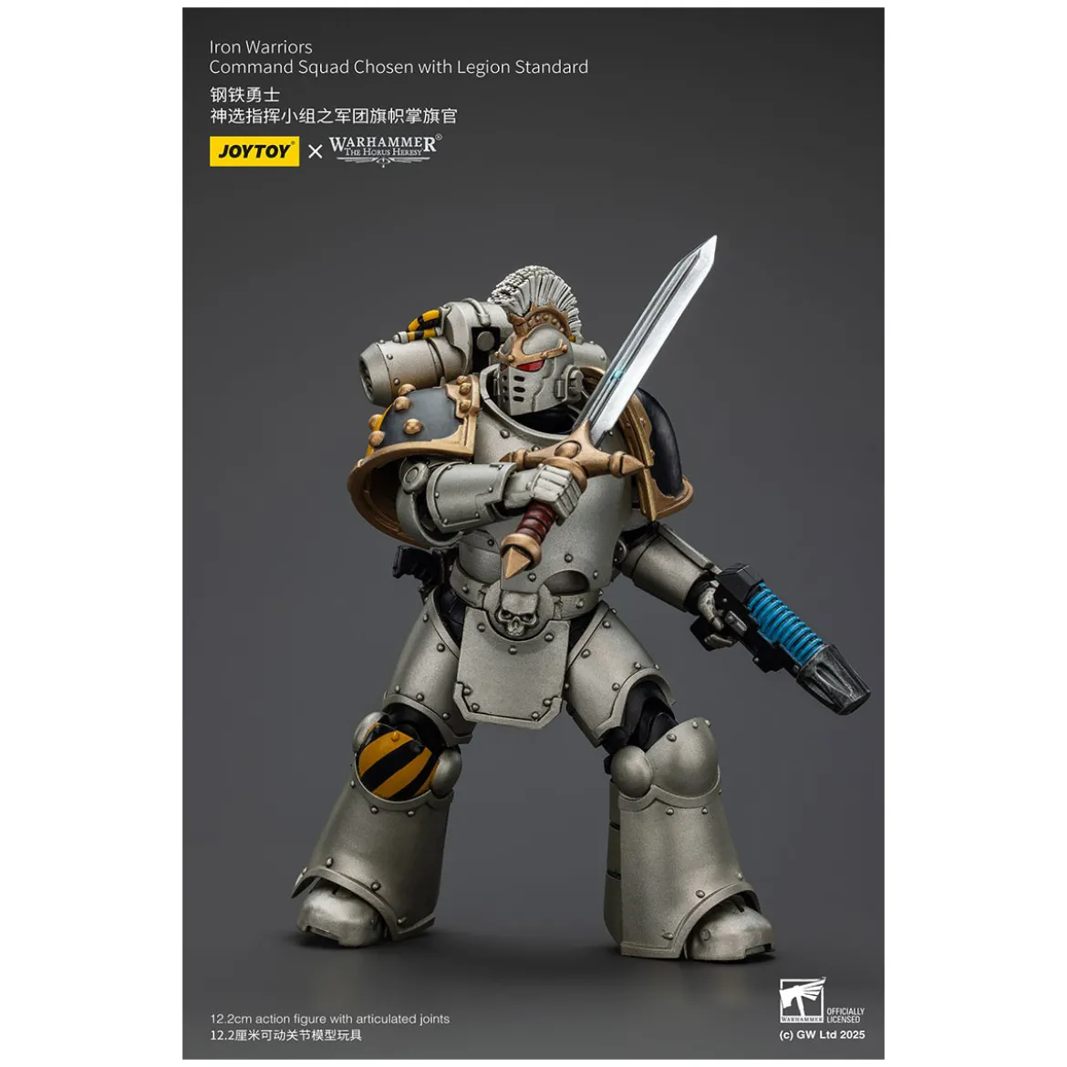 Joytoy - Warhammer - Iron Warriors Command Squad Chosen with Legion Standard