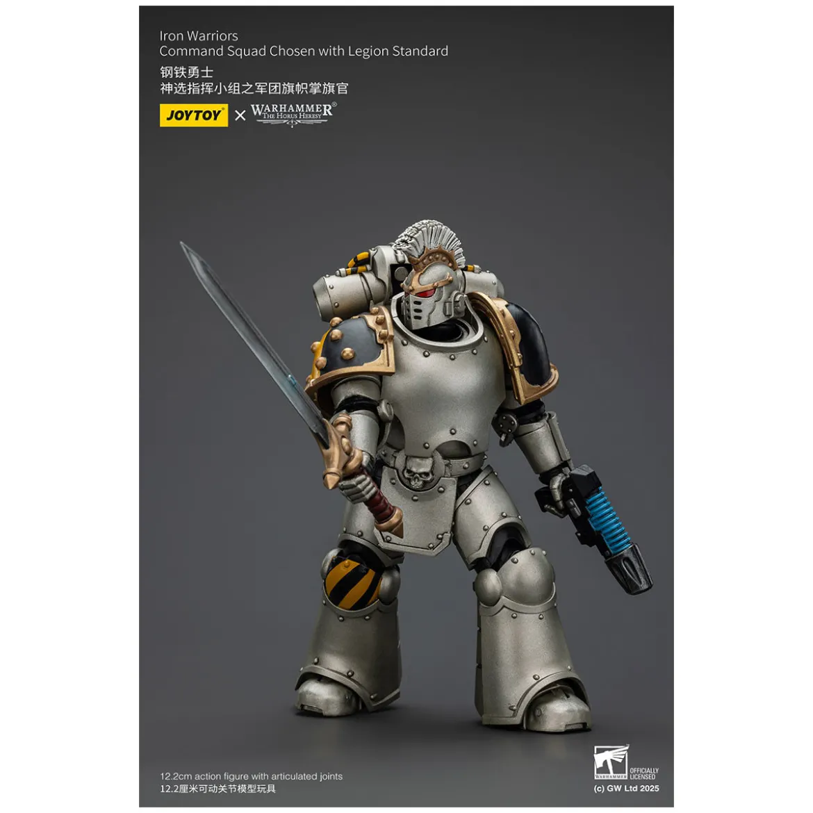 Joytoy - Warhammer - Iron Warriors Command Squad Chosen with Legion Standard