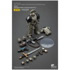 Joytoy - Warhammer - Iron Warriors MKVI Tactical Sergeant with Power Sword and Plasma Pistol