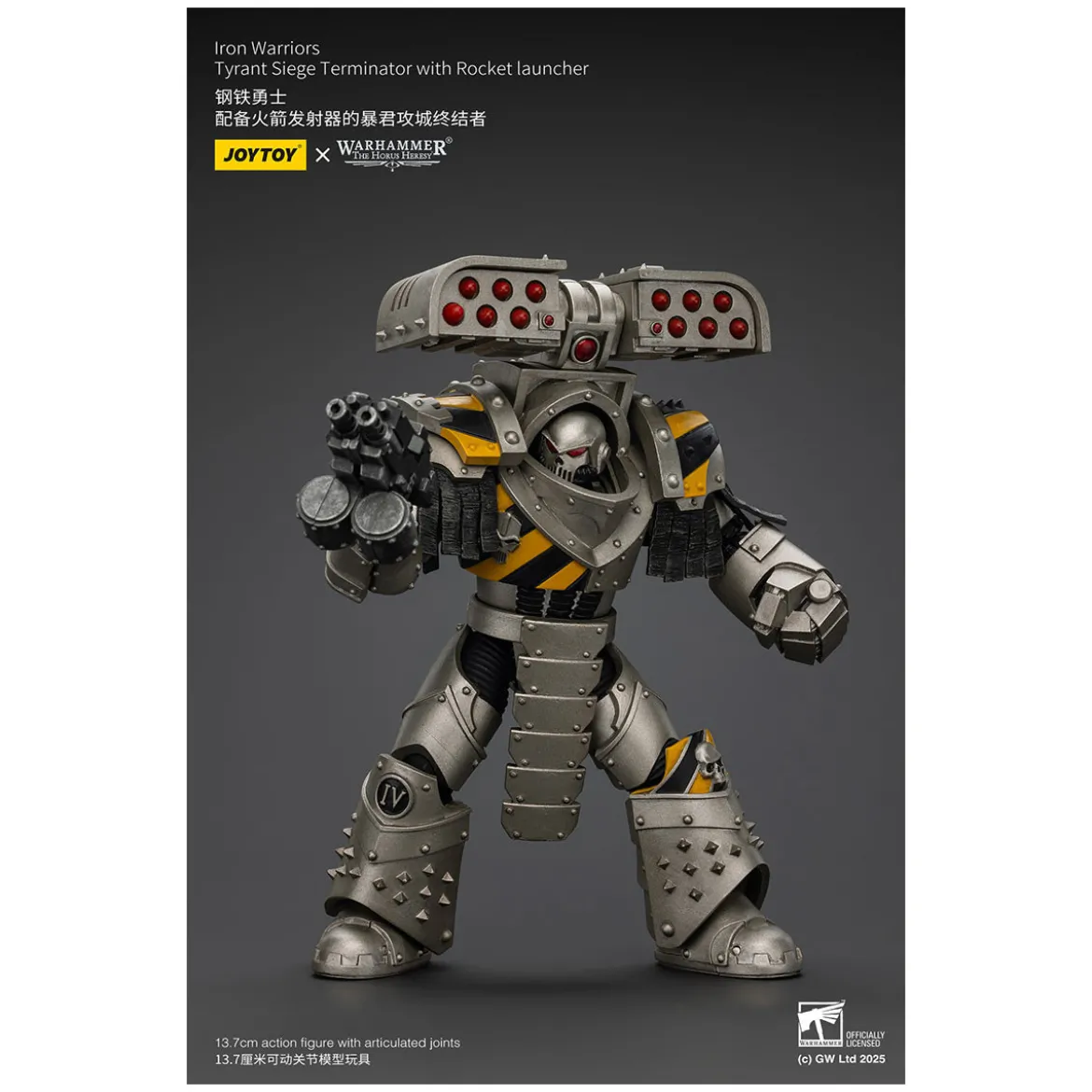 Joytoy - Warhammer - Iron Warriors Tyrant Siege Terminator Squad - Tyrant Siege Terminator with Rocket launcher