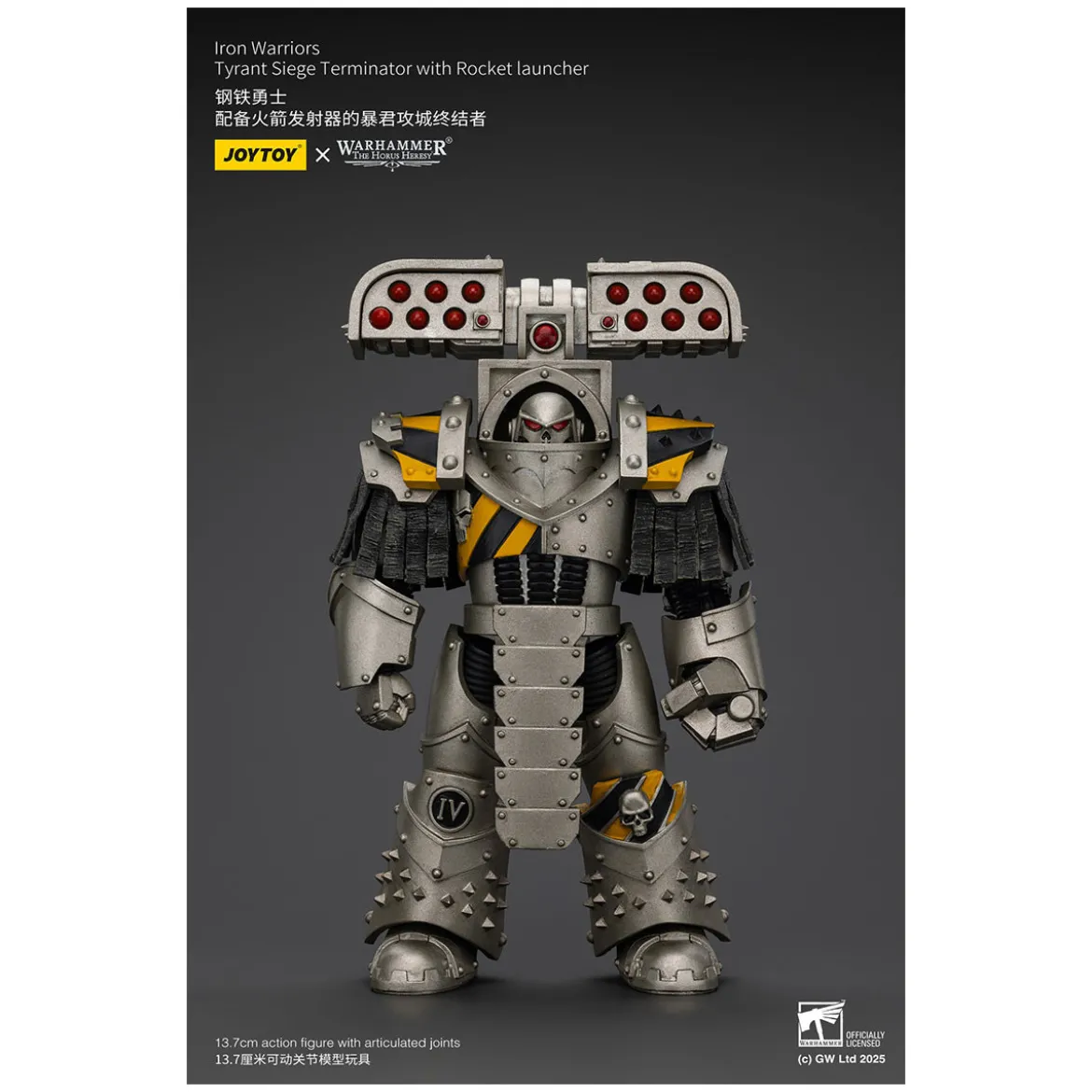 Joytoy - Warhammer - Iron Warriors Tyrant Siege Terminator Squad - Tyrant Siege Terminator with Rocket launcher