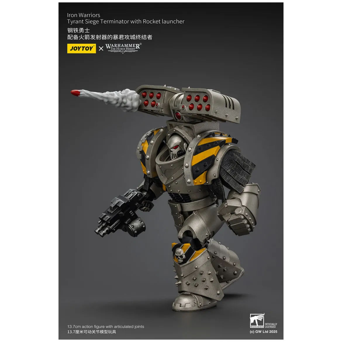 Joytoy - Warhammer - Iron Warriors Tyrant Siege Terminator Squad - Tyrant Siege Terminator with Rocket launcher