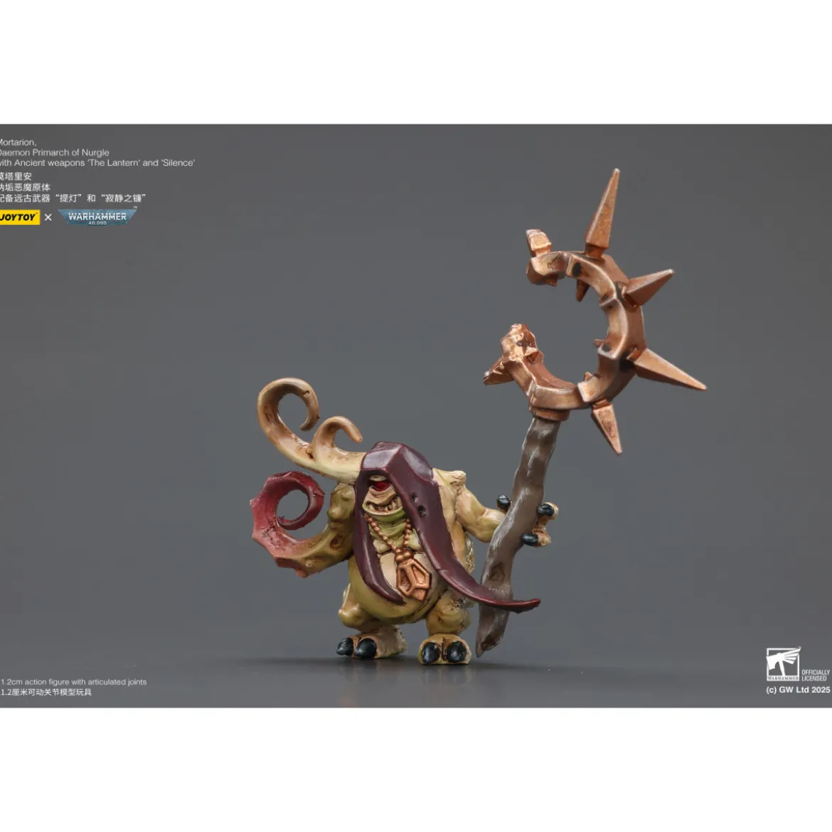 Joytoy - Warhammer - Mortarion Daemon Primarch of Nurgle with Ancient weapons The Lantern and Silence 1/18 - Warhammer 40000
