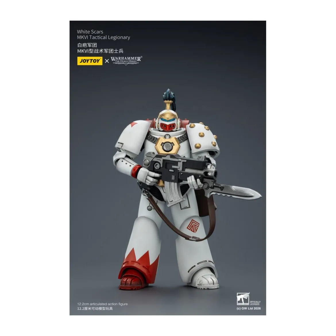 Joytoy - Warhammer - White Scars Mk IV Tactical Squad - MKVI Tactical Legionary 1/18