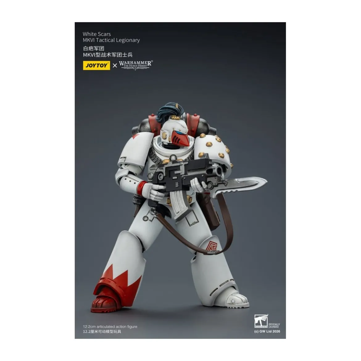 Joytoy - Warhammer - White Scars Mk IV Tactical Squad - MKVI Tactical Legionary 1/18