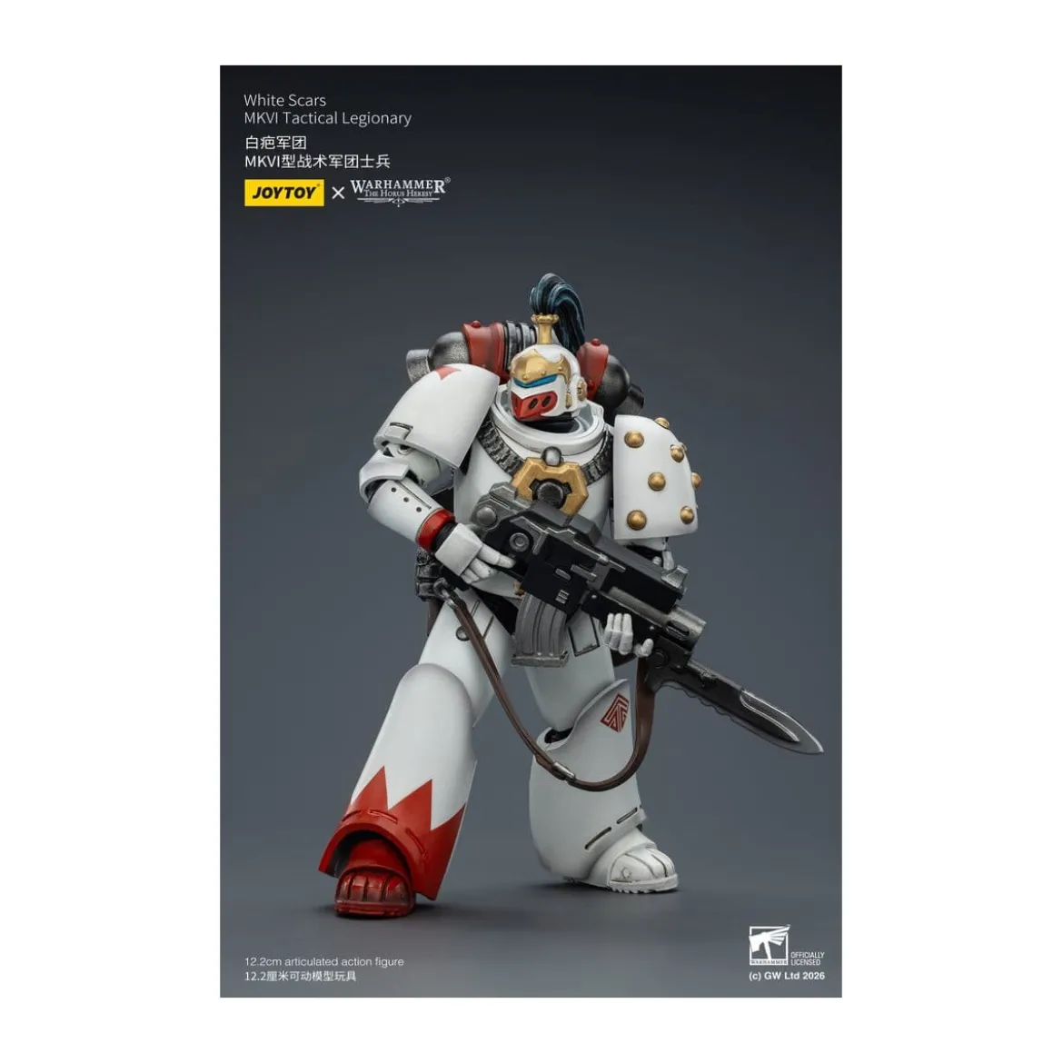 Joytoy - Warhammer - White Scars Mk IV Tactical Squad - MKVI Tactical Legionary 1/18