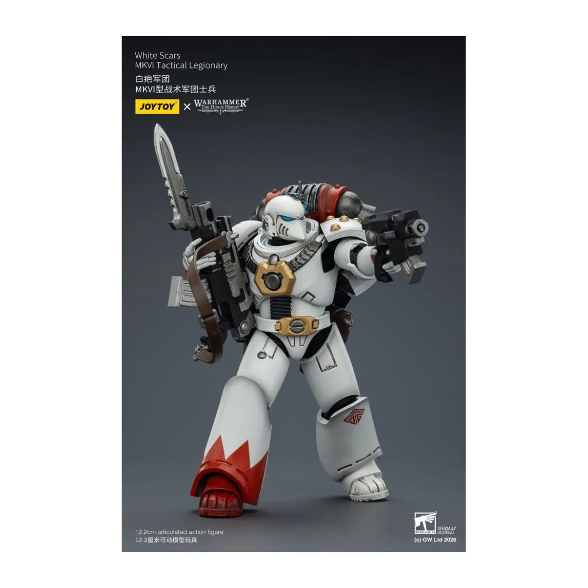 Joytoy - Warhammer - White Scars Mk IV Tactical Squad - MKVI Tactical Legionary 1/18