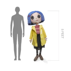 Kidrobot Coraline - Coraline with Button Eyes - Poupée taille reelle 1/1