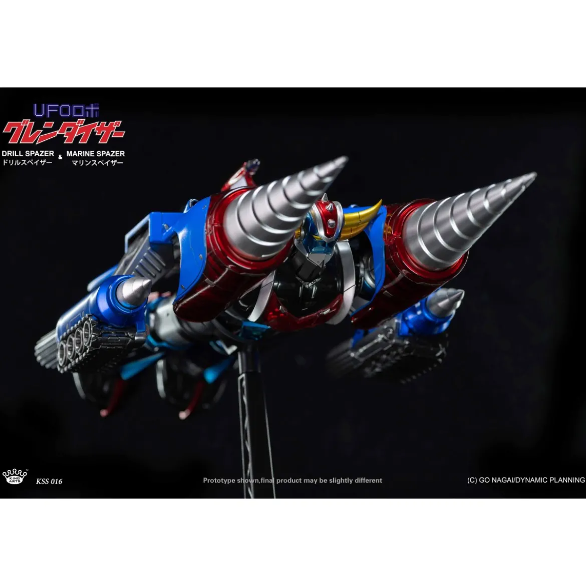 King Arts Diecast Uforobot Grendizer - Marine & Drill Spazer - Venusiak et Fossoirak - Goldorak
