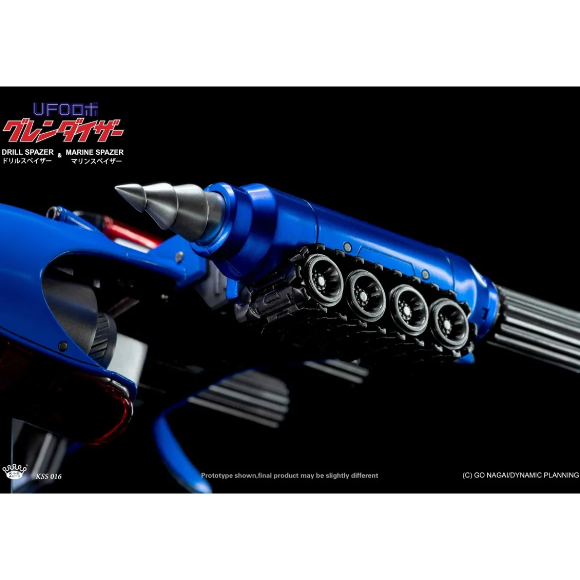 King Arts Diecast Uforobot Grendizer - Marine & Drill Spazer - Venusiak et Fossoirak - Goldorak
