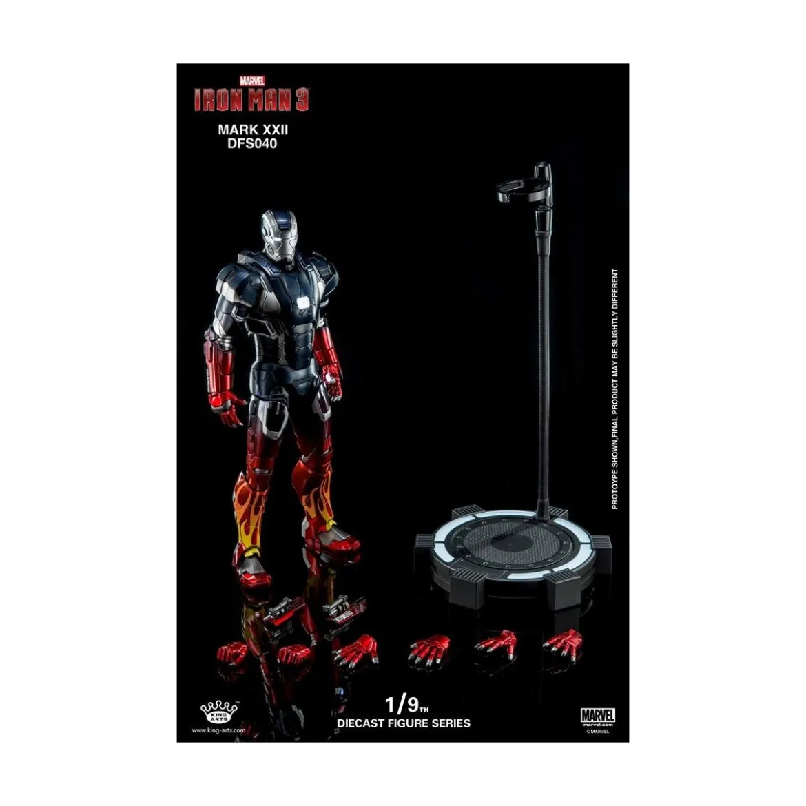 King Arts Iron Man Mark XXII Hot Rod 1/9 figurine articulée