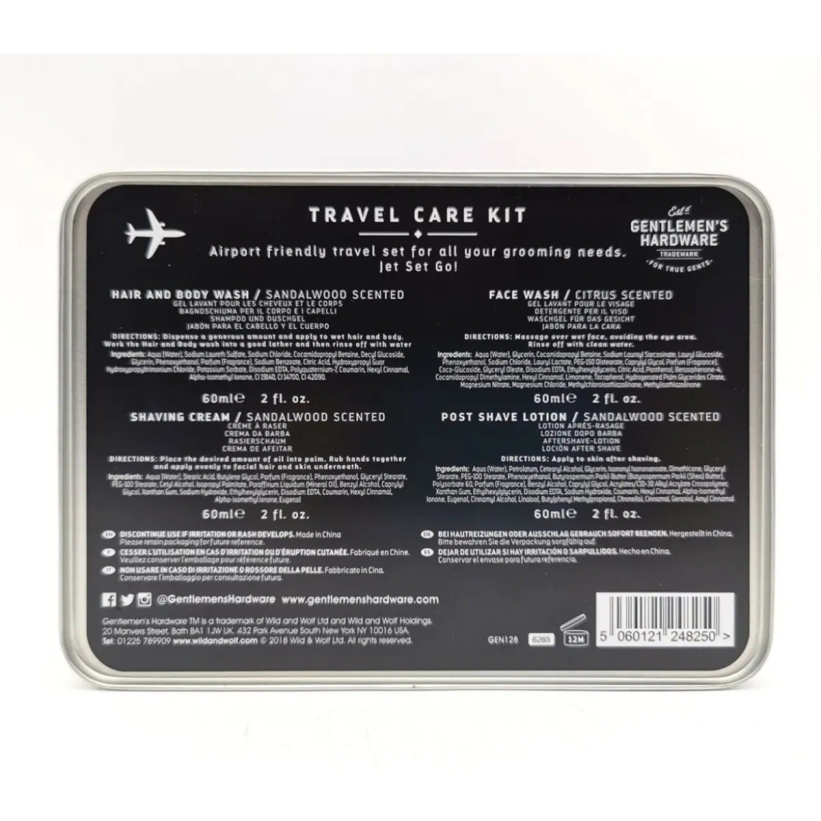 Kit soins voyage pour homme