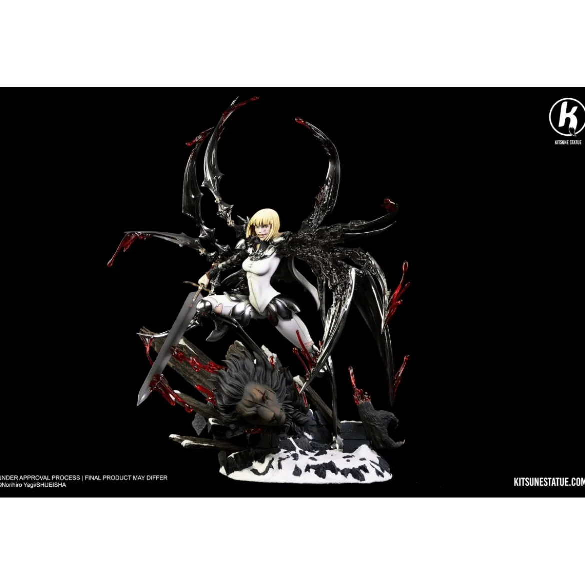 Kitsune - Claymore - Clare vs Rigaldo Statue 1/6 diorama