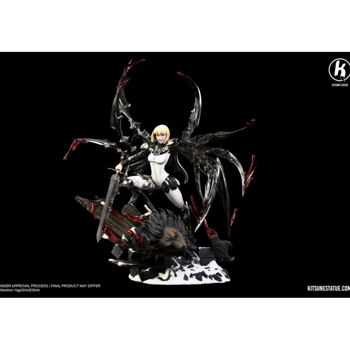 Kitsune - Claymore - Clare vs Rigaldo Statue 1/6 diorama