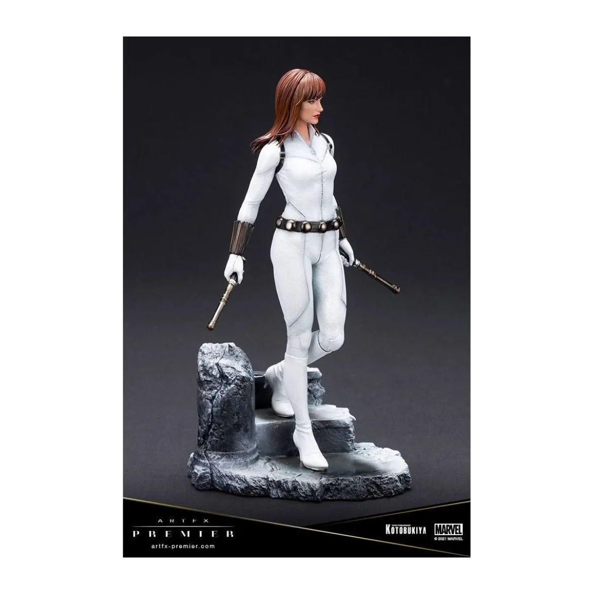 Kotobukiya Marvel Universe - Black Widow White Costume Limited Edition - ARTFX Premier 1/10