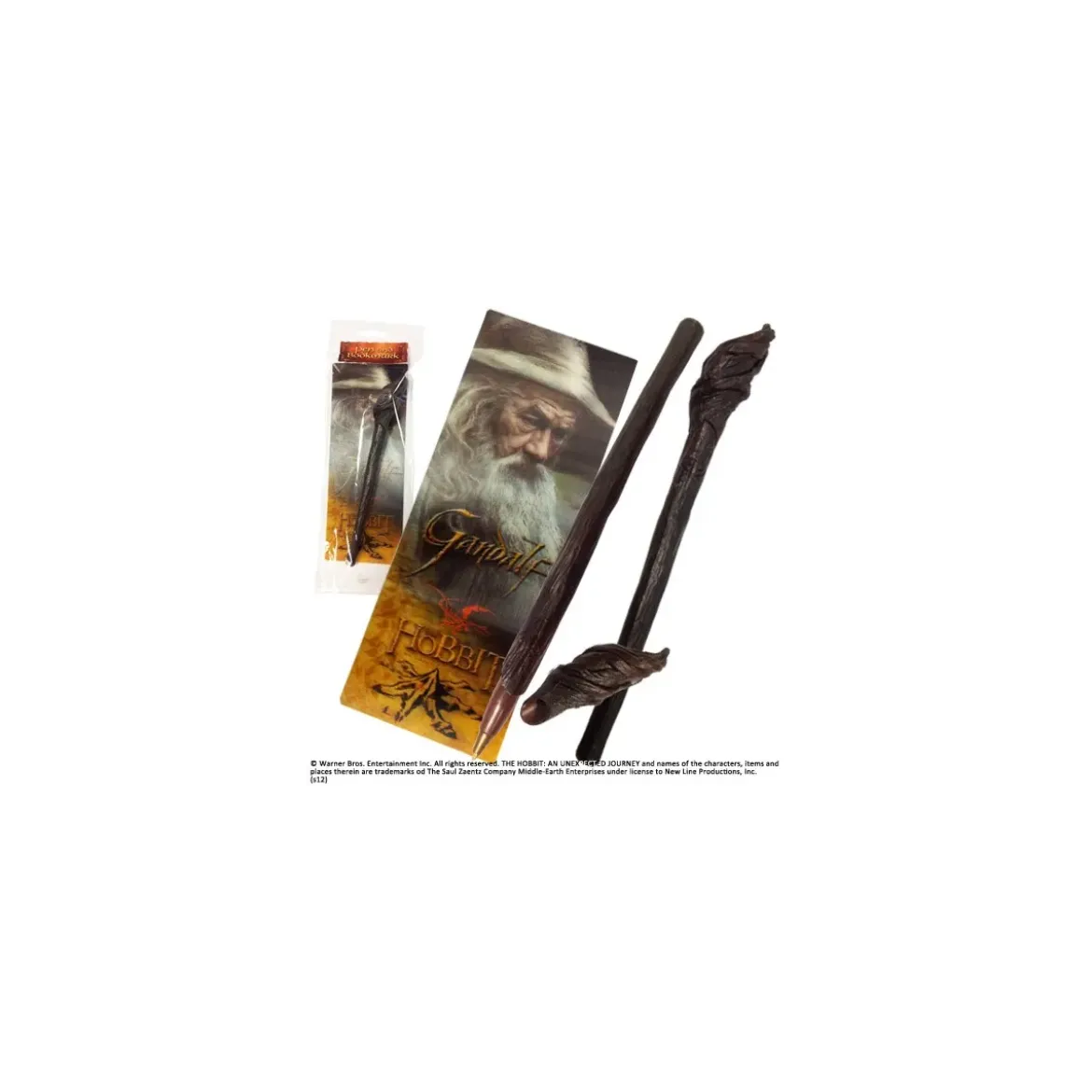 Le Hobbit set stylo à bille et marque-page à effet 3D Gandalf