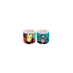 Marvel Comics - Set de 2 coquetiers céramique Iron Man & Captain America