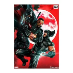 Marvel impression Art Print X-Men Wolverine vs Blade by Dave Wilkins - 46 x 61 non encadré