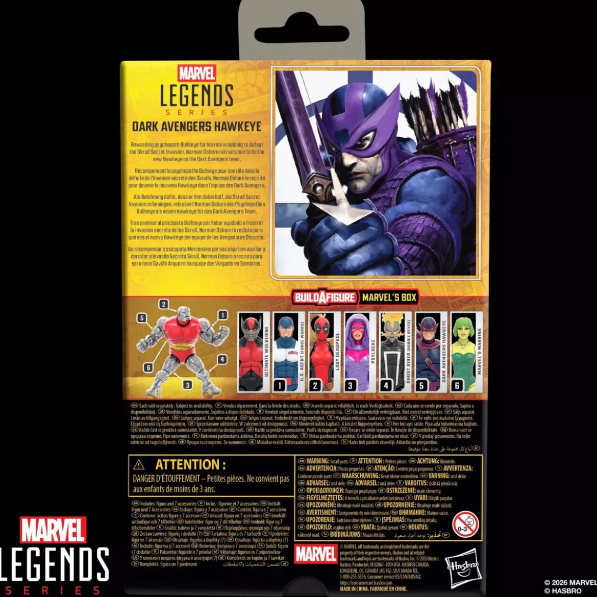 Marvel Legends - Dark Avengers Hawkeye - Box BAF
