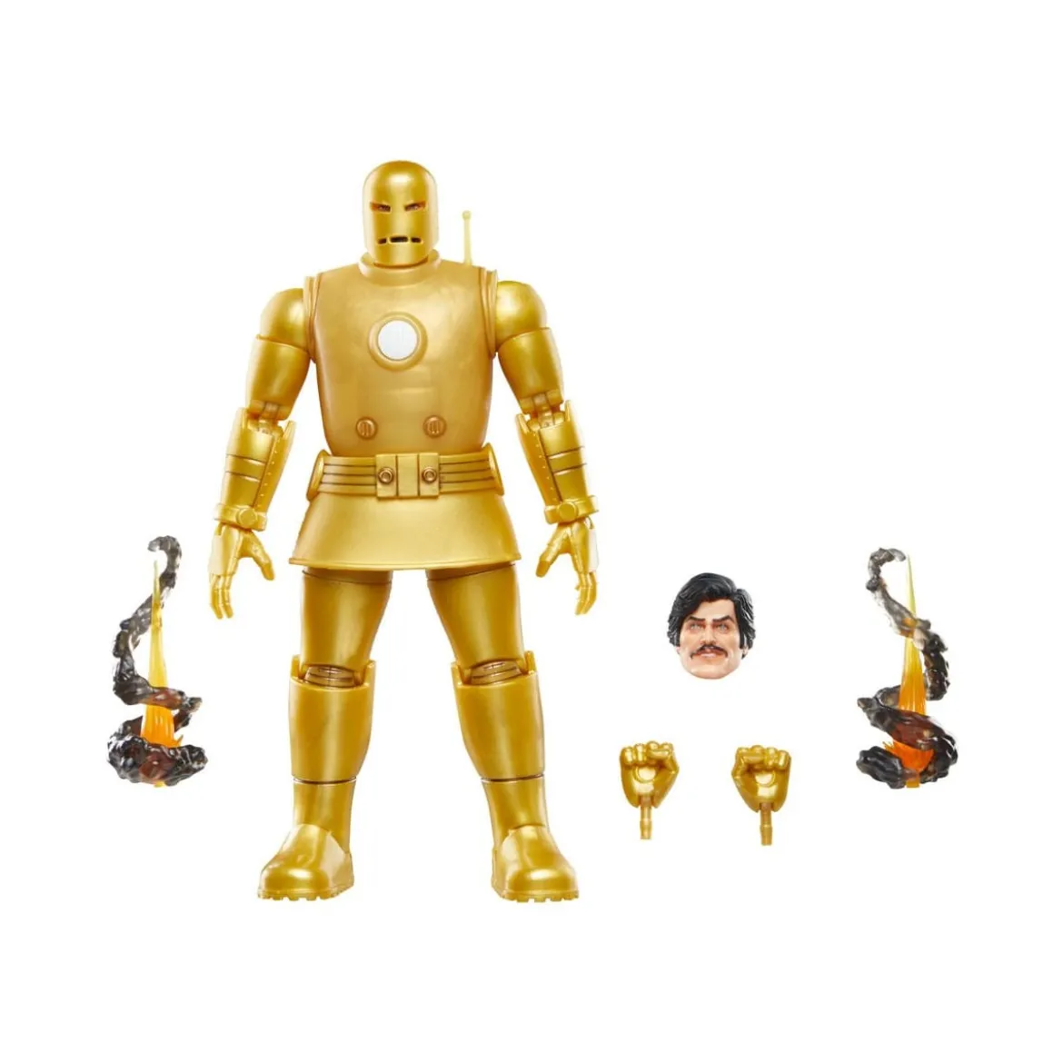 Marvel Legends Iron Man Model 01-Gold - Retro Carded