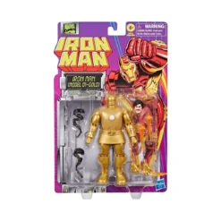 Marvel Legends Iron Man Model 01-Gold - Retro Carded
