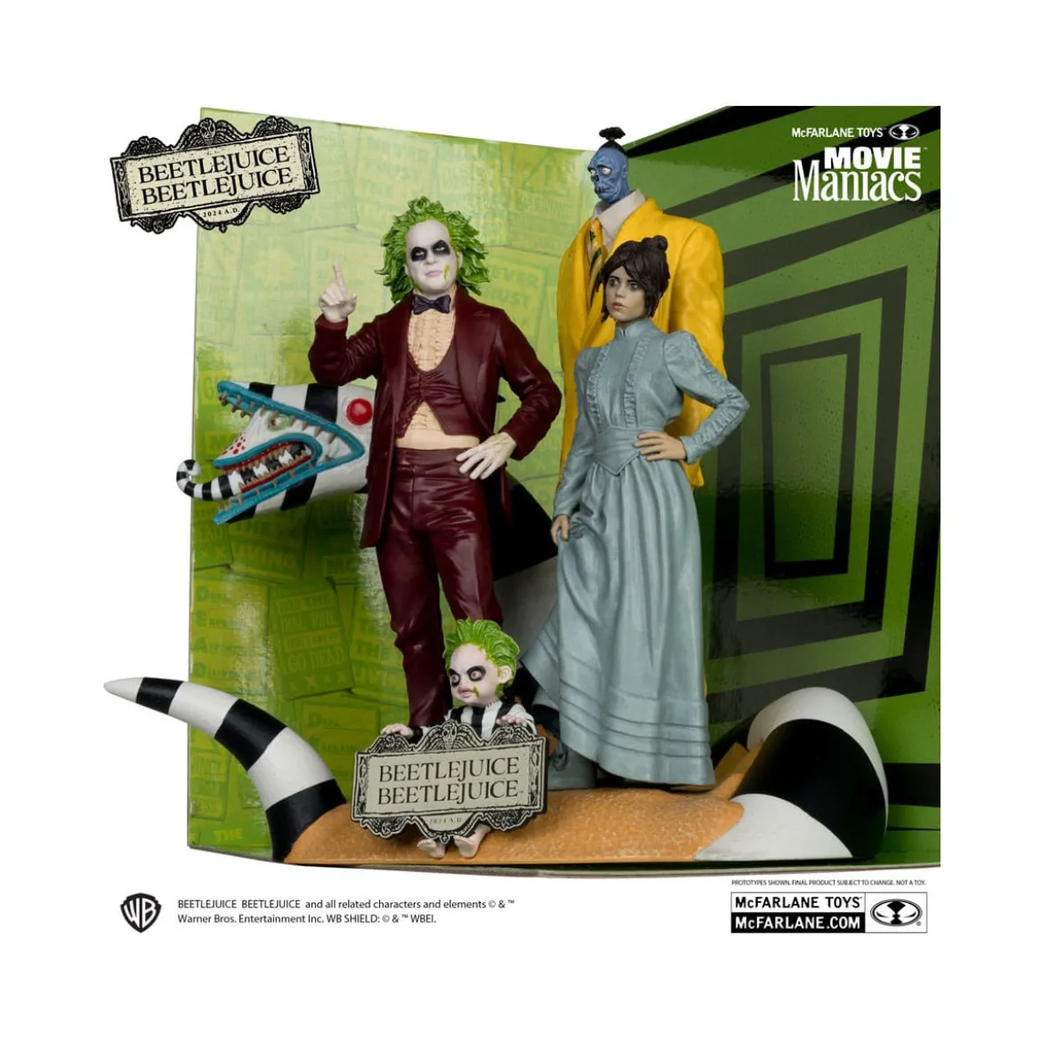 Mc Farlane - Beetlejuice Beetlejuice - Diorama 4 personages - 4 pack Movie Maniacs