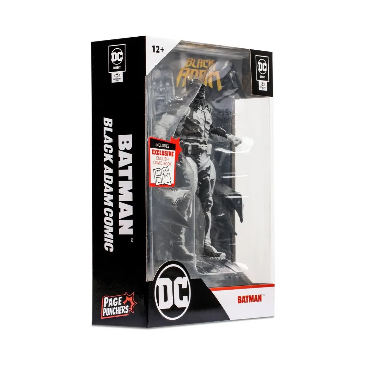 Mc Farlane DC Direct - Page Punchers - Black Adam Batman Art Variant - Gold Label SDCC 2022
