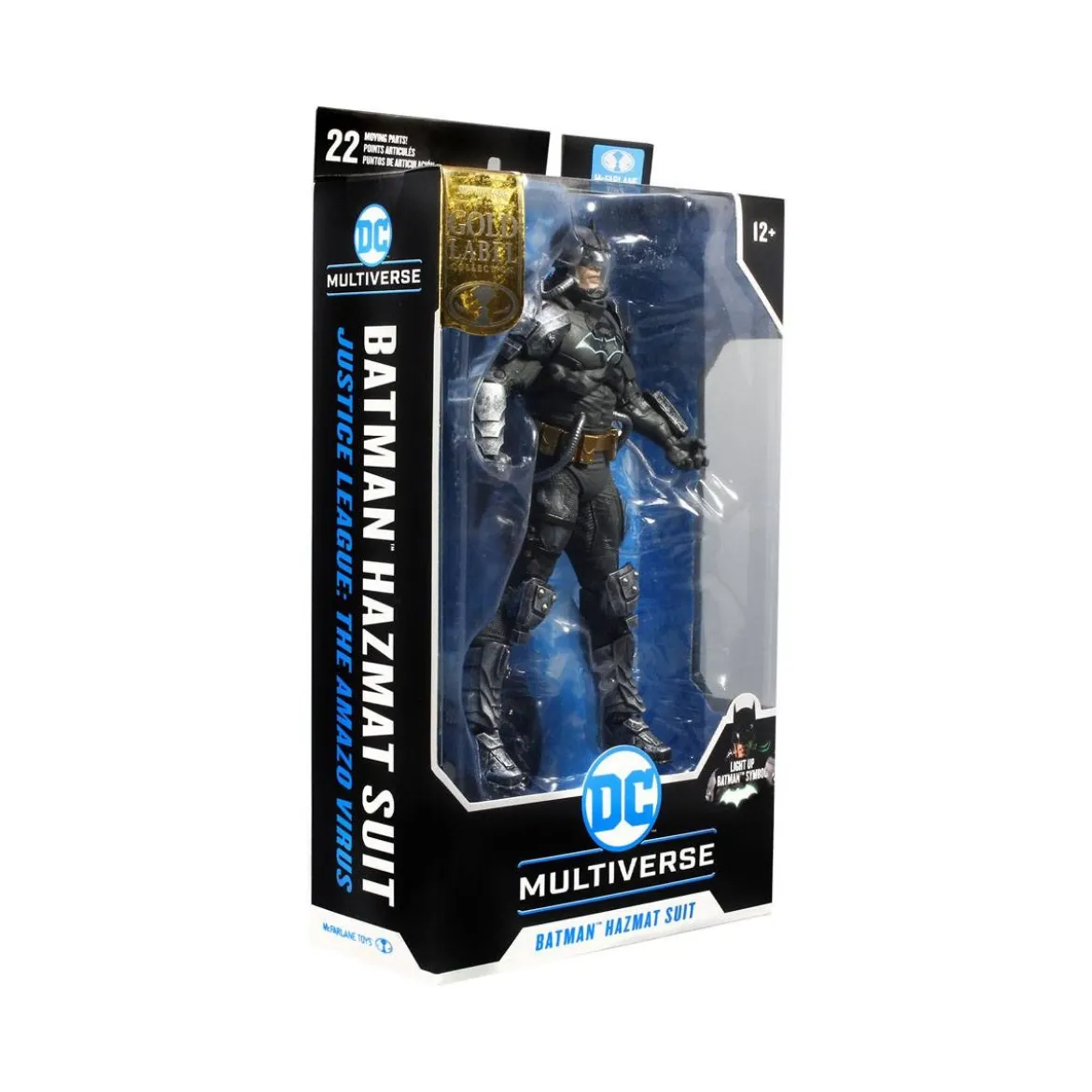 Mc Farlane - DC Multiverse - Batman Hazmat Suit Gold Label Light Up Batman Symbol - 1/12