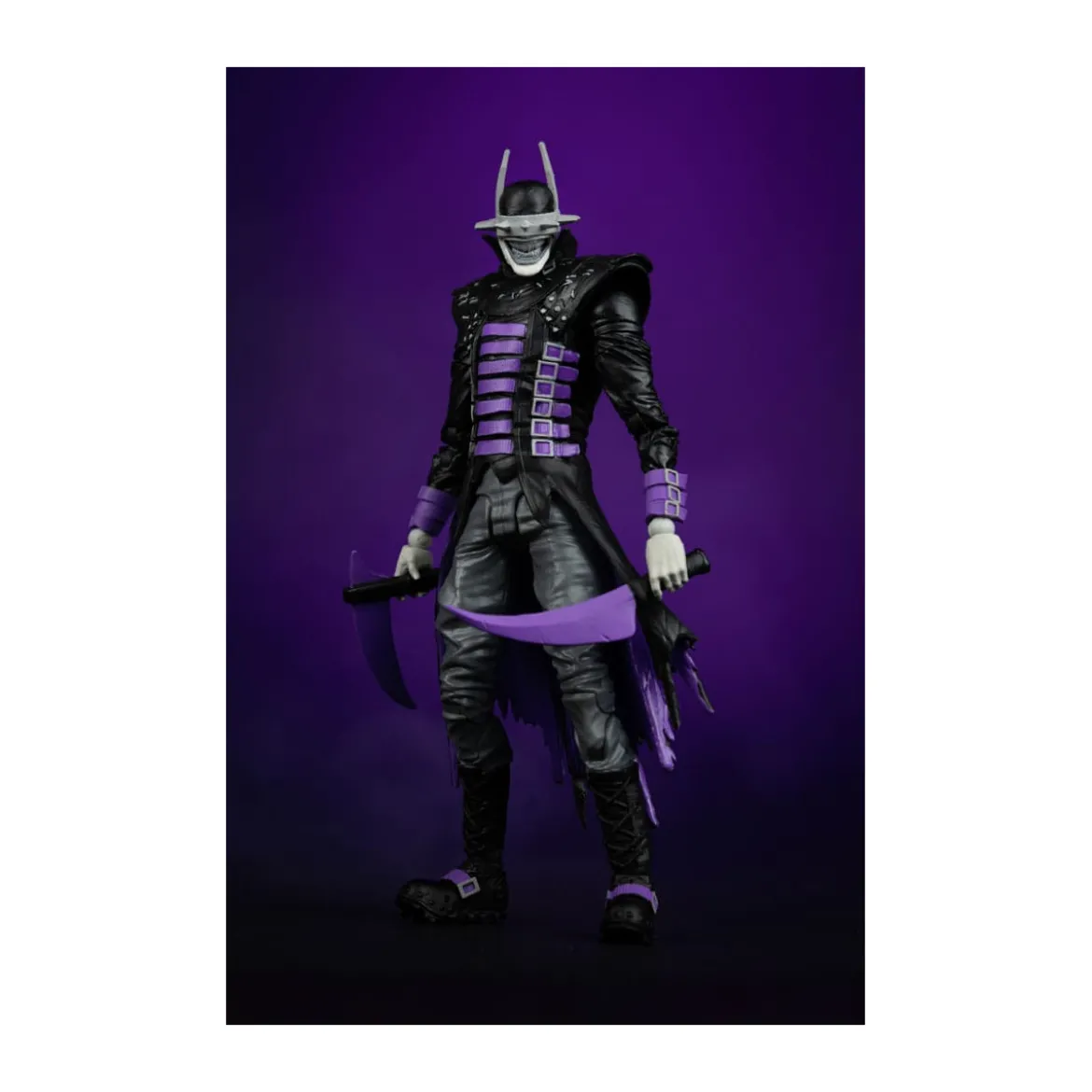 Mc Farlane DC Multiverse - Dark Nights : Metal - The Batman Who Laughs (B&W with accent) Gold Label