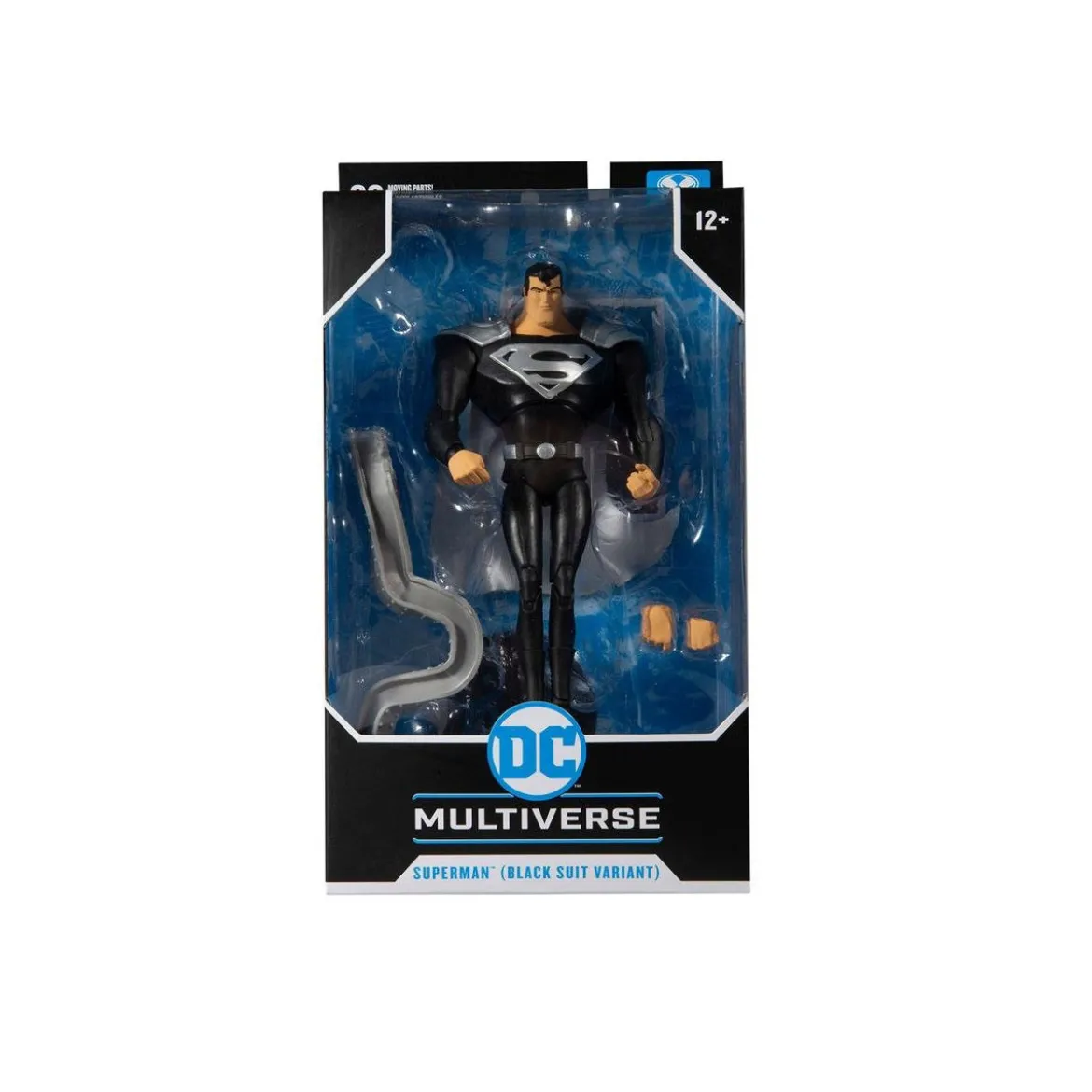 Mc Farlane DC Multiverse - Superman Black Suit Variant - Superman: The Animated Series 1/12