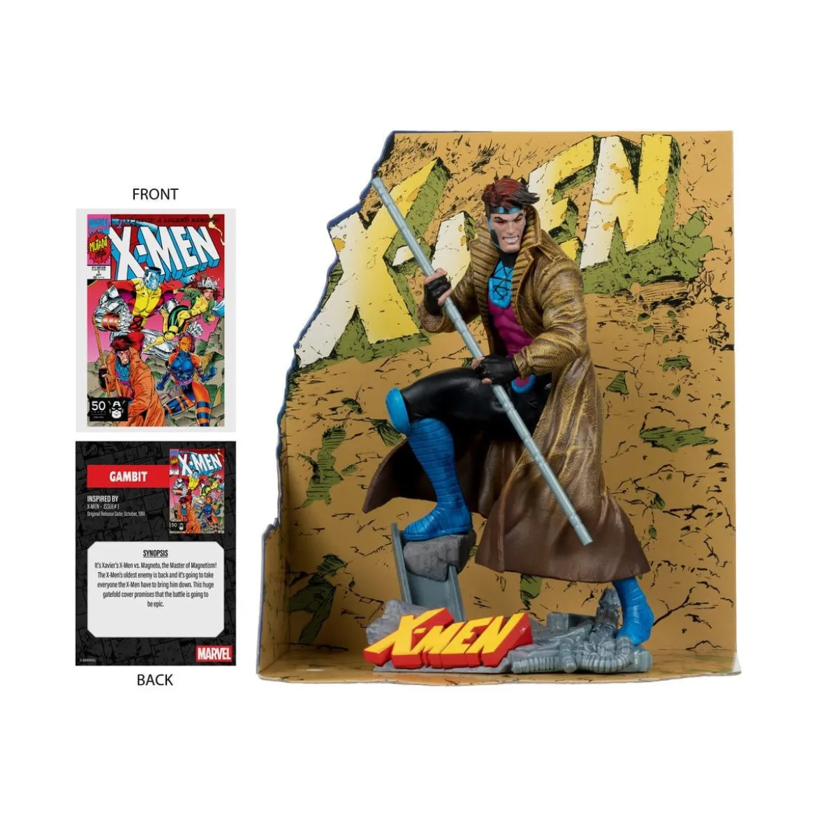 Mc Farlane - Marvel Collection Gambit (X-Men 1) 1/10