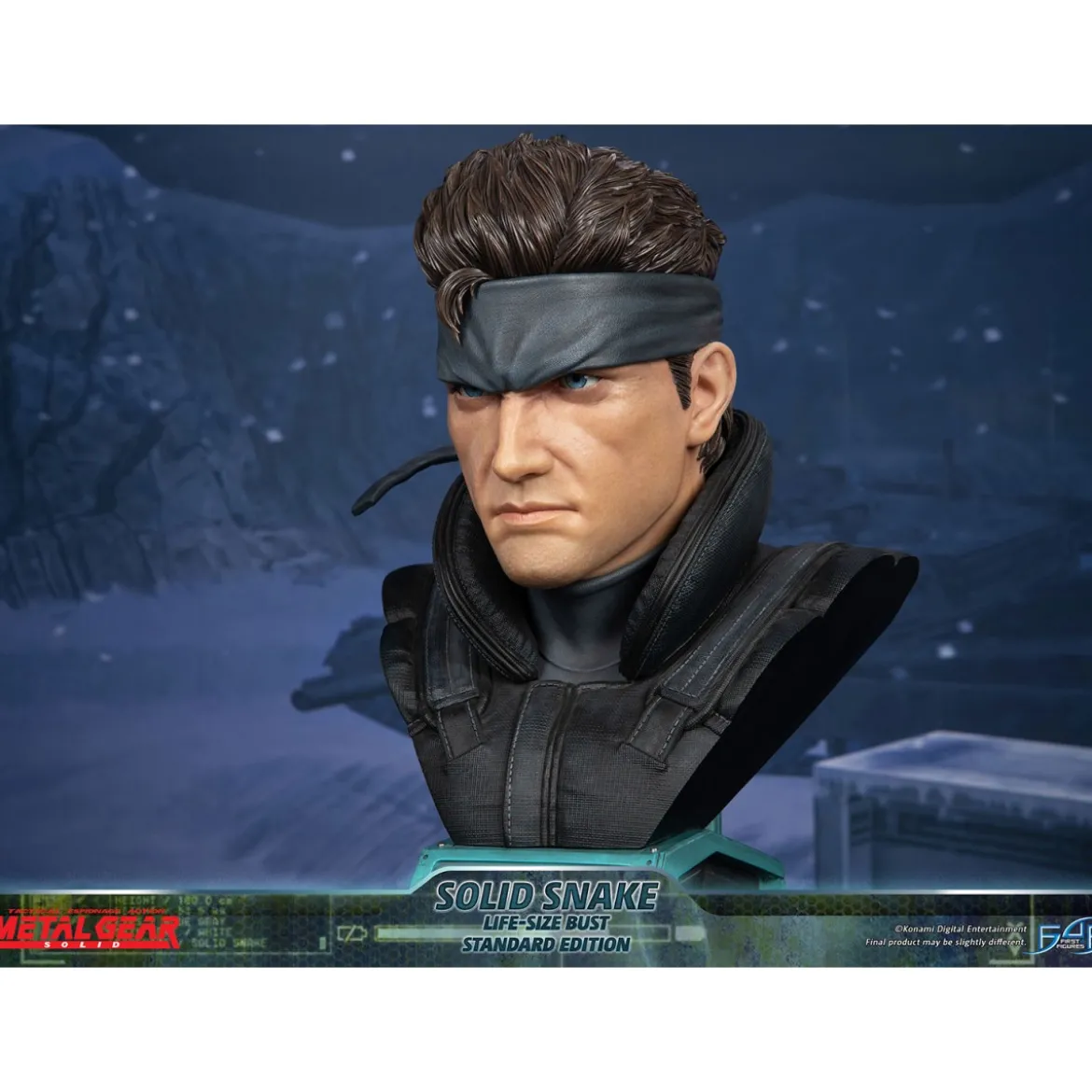 Metal Gear Solid - Buste Solid Snake Life Size - First 4 Figures