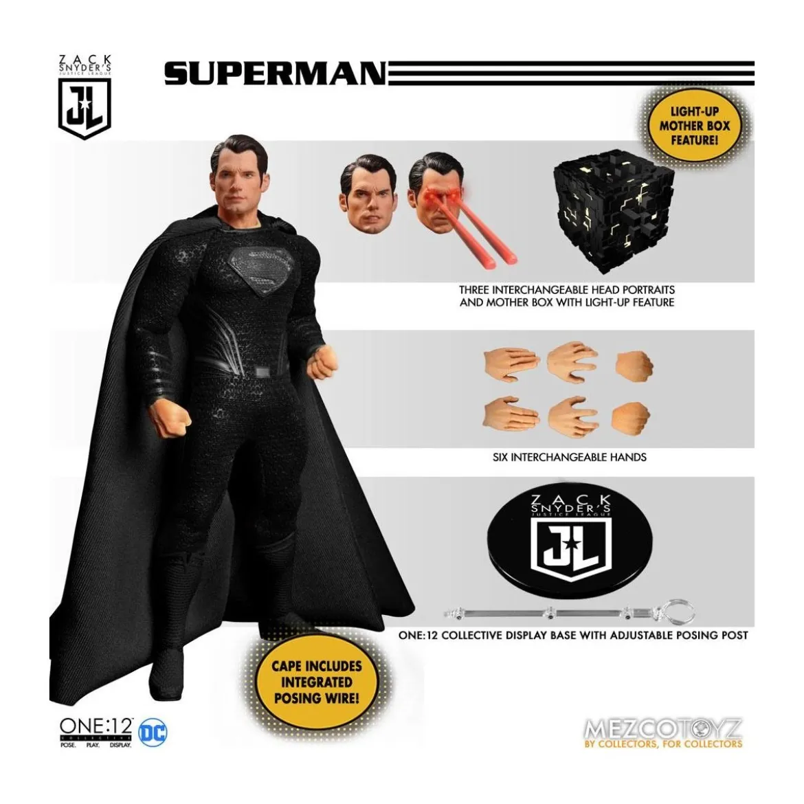 Mezco One 12 - DC Comics - Zack Snyder's Justice League 1/12 Deluxe Steel Box Set