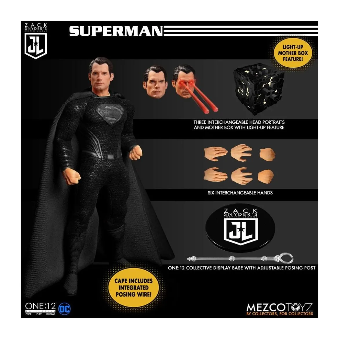 Mezco One 12 - DC Comics - Zack Snyder's Justice League 1/12 Deluxe Steel Box Set