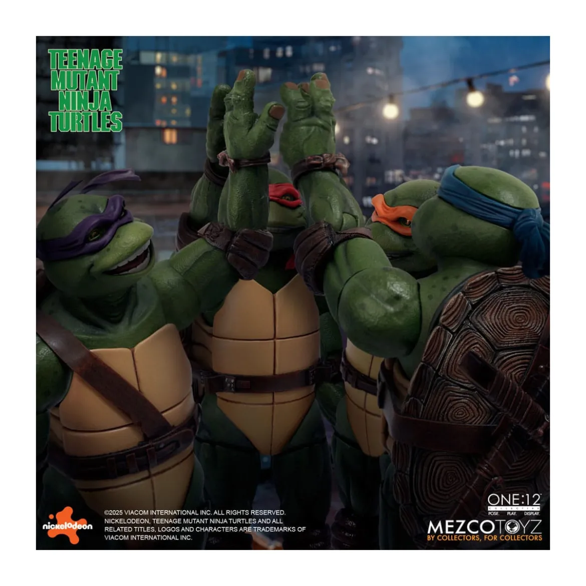 Mezco One 12 - Teenage Mutant Ninja Turtles (1990 Movie) Set de 4 figurines - TMNT - Tortues Ninja
