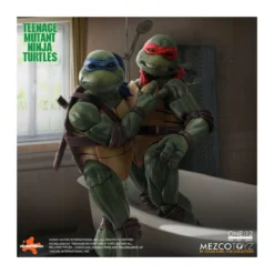 Mezco One 12 - Teenage Mutant Ninja Turtles (1990 Movie) Set de 4 figurines - TMNT - Tortues Ninja