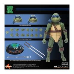 Mezco One 12 - Teenage Mutant Ninja Turtles (1990 Movie) Set de 4 figurines - TMNT - Tortues Ninja