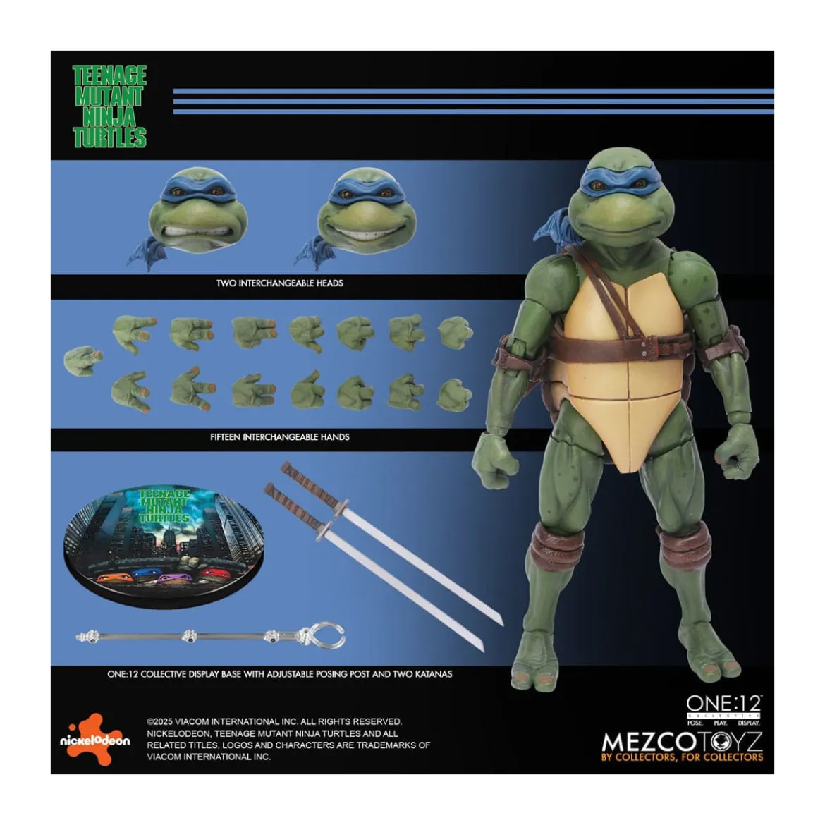 Mezco One 12 - Teenage Mutant Ninja Turtles (1990 Movie) Set de 4 figurines - TMNT - Tortues Ninja