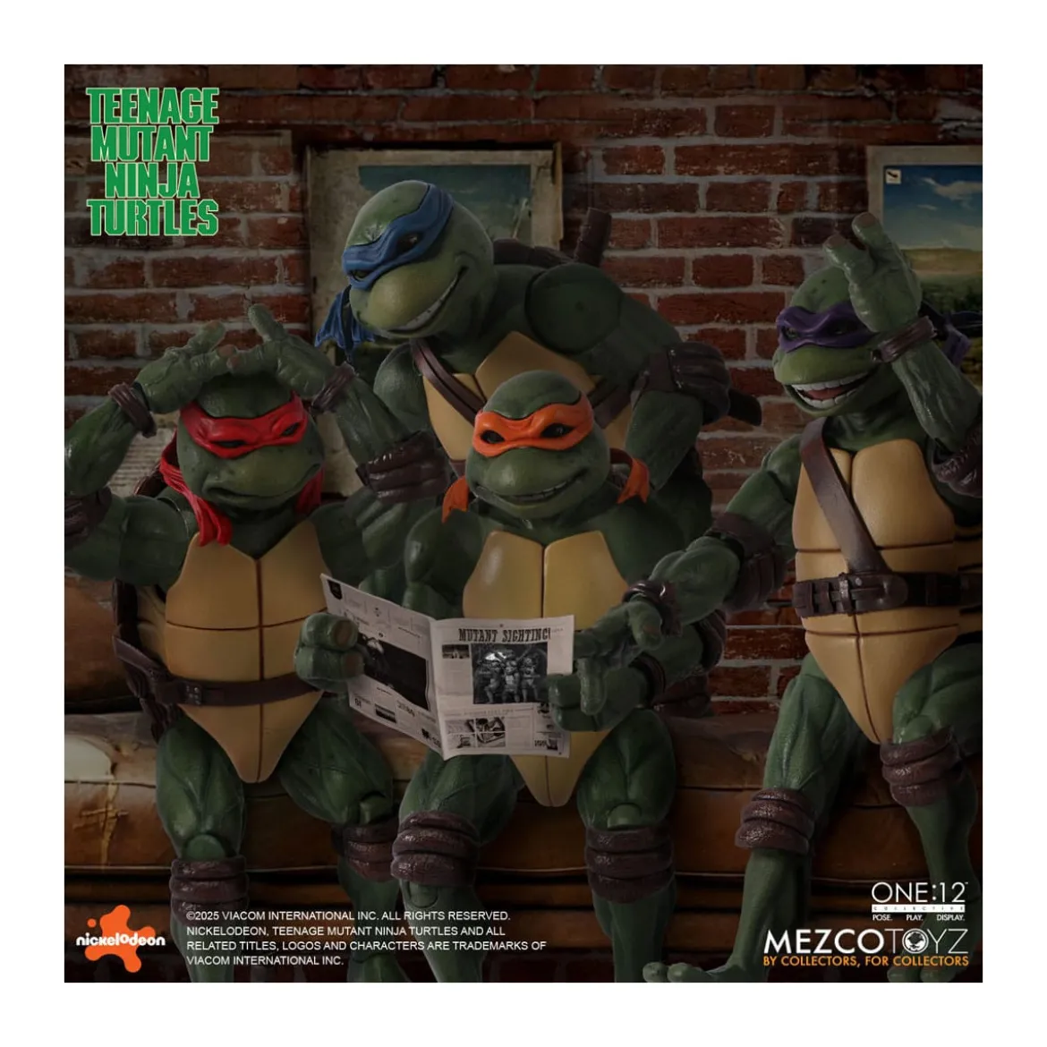 Mezco One 12 - Teenage Mutant Ninja Turtles (1990 Movie) Set de 4 figurines - TMNT - Tortues Ninja