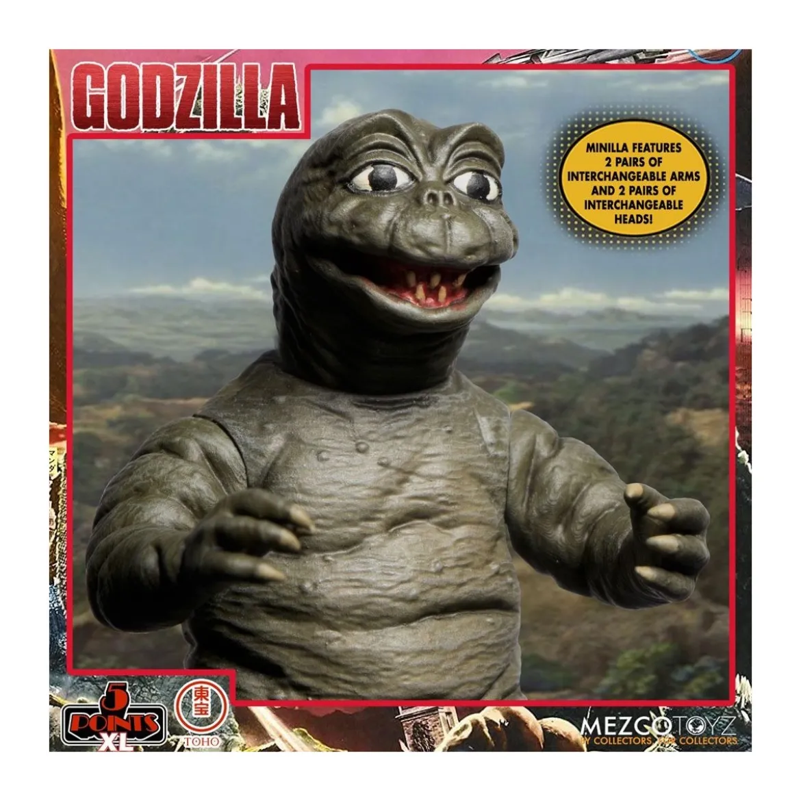 Mezco 5 Points XL Deluxe Box Set Round 2 - Godzilla : Les envahisseurs attaquent