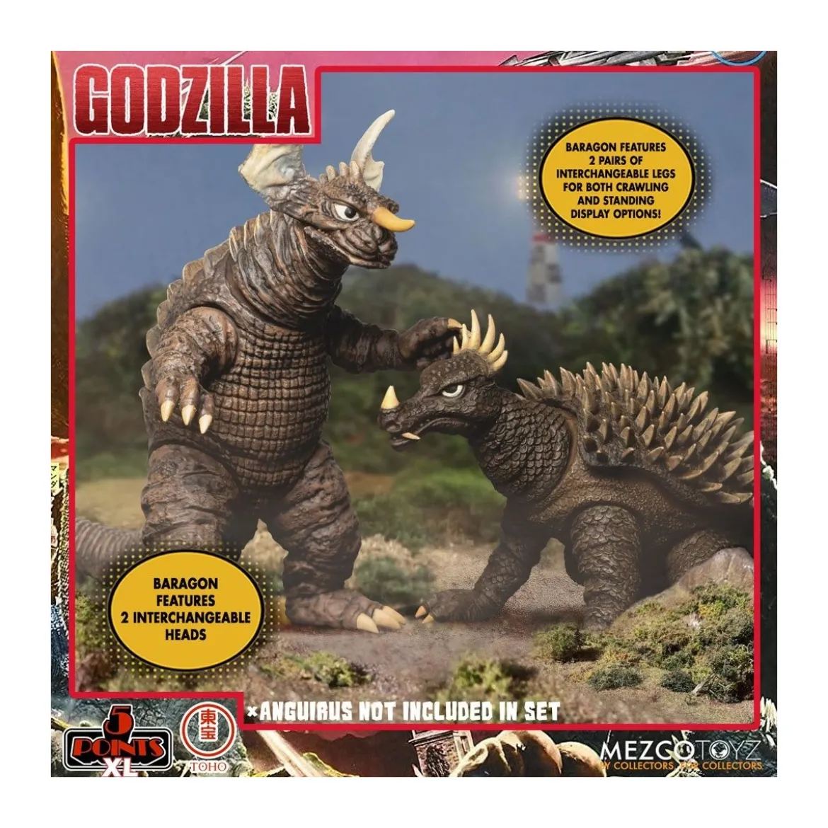 Mezco 5 Points XL Deluxe Box Set Round 2 - Godzilla : Les envahisseurs attaquent