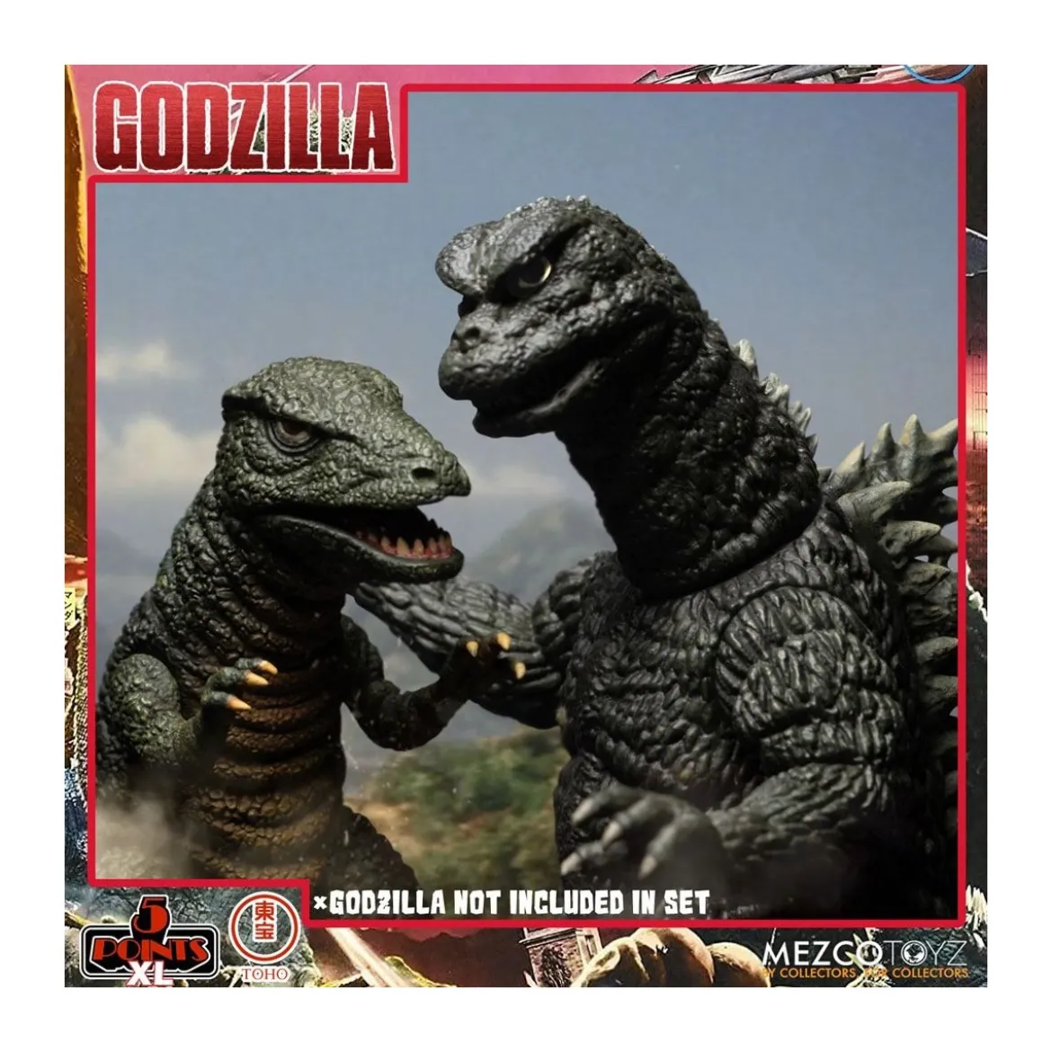 Mezco 5 Points XL Deluxe Box Set Round 2 - Godzilla : Les envahisseurs attaquent