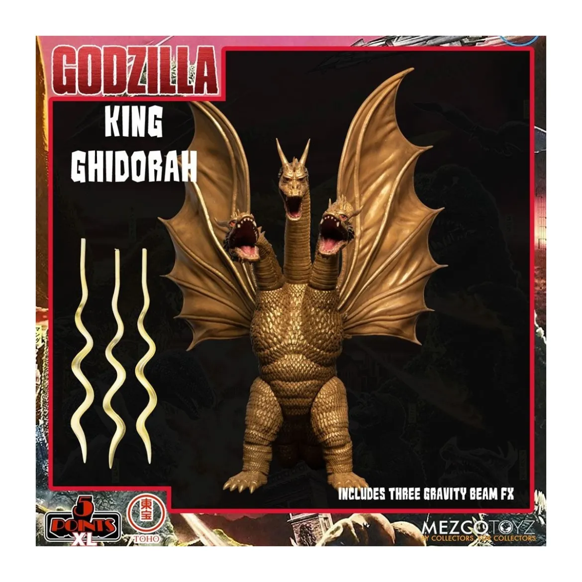 Mezco 5 Points XL Deluxe Box Set Round 2 - Godzilla : Les envahisseurs attaquent