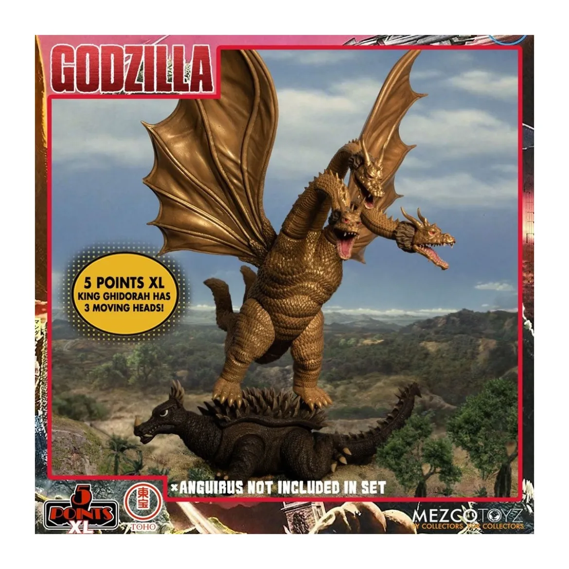Mezco 5 Points XL Deluxe Box Set Round 2 - Godzilla : Les envahisseurs attaquent