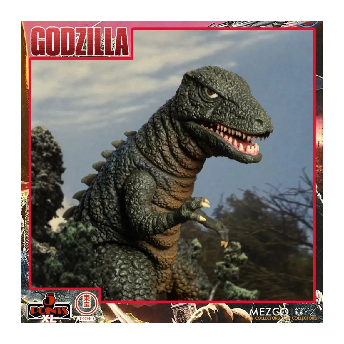 Mezco 5 Points XL Deluxe Box Set Round 2 - Godzilla : Les envahisseurs attaquent