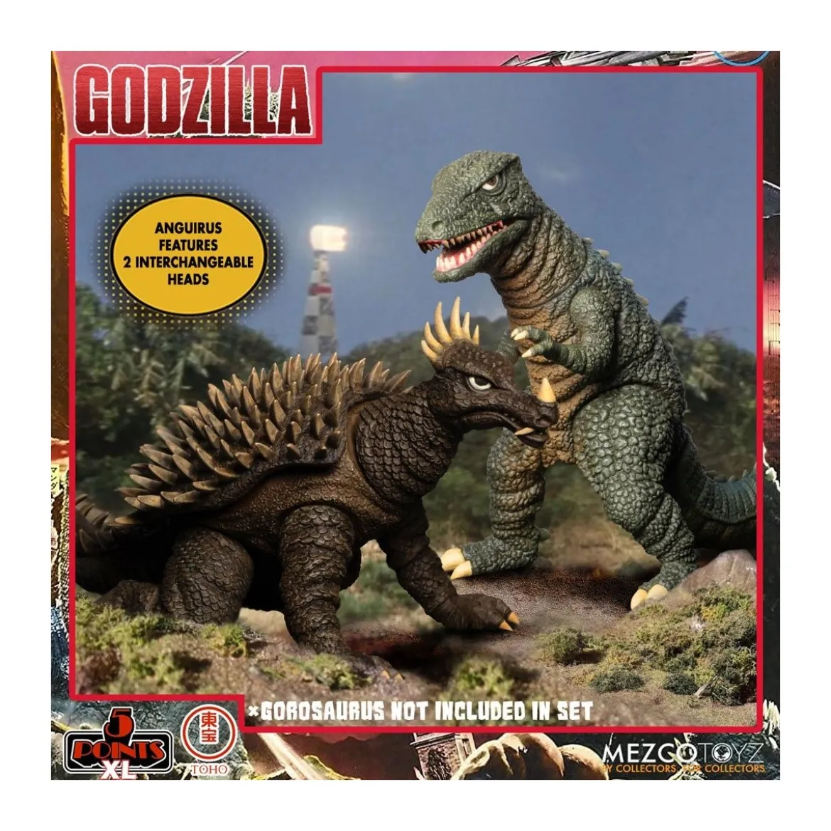 Mezco 5 Points XL Deluxe Box Set Round 1 - Godzilla : Les envahisseurs attaquent