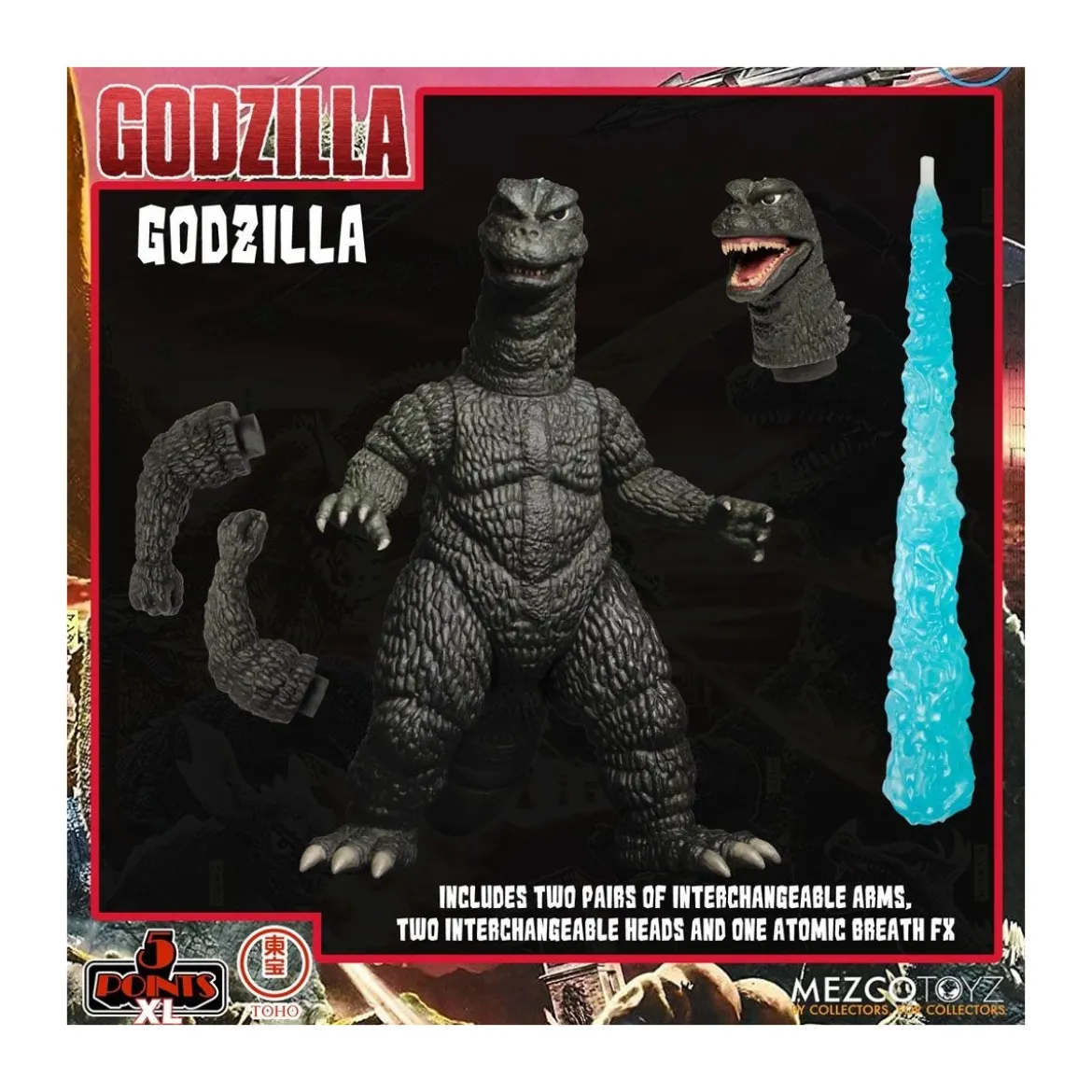 Mezco 5 Points XL Deluxe Box Set Round 1 - Godzilla : Les envahisseurs attaquent