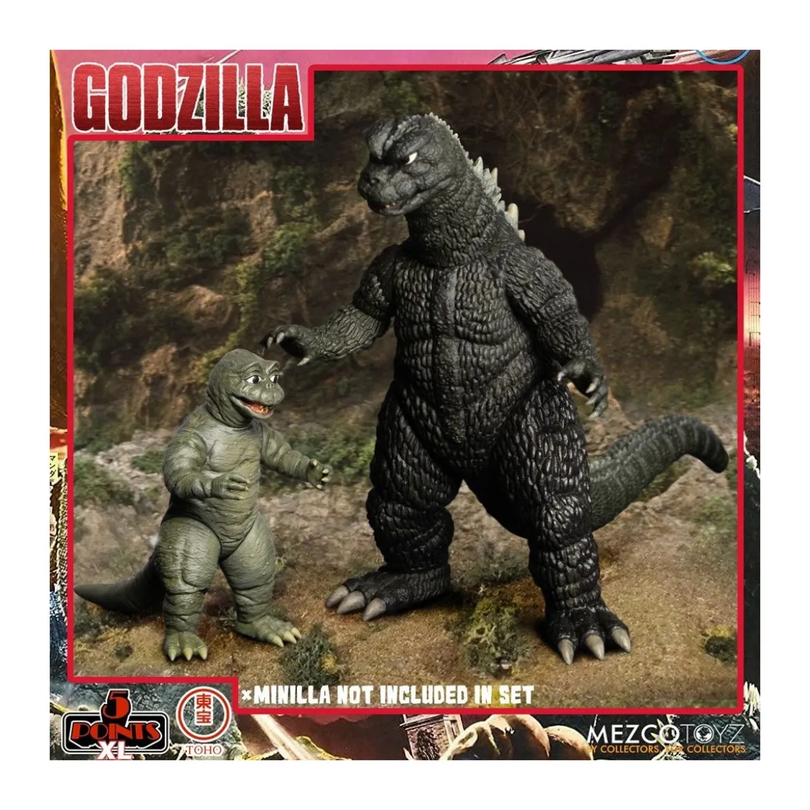 Mezco 5 Points XL Deluxe Box Set Round 1 - Godzilla : Les envahisseurs attaquent