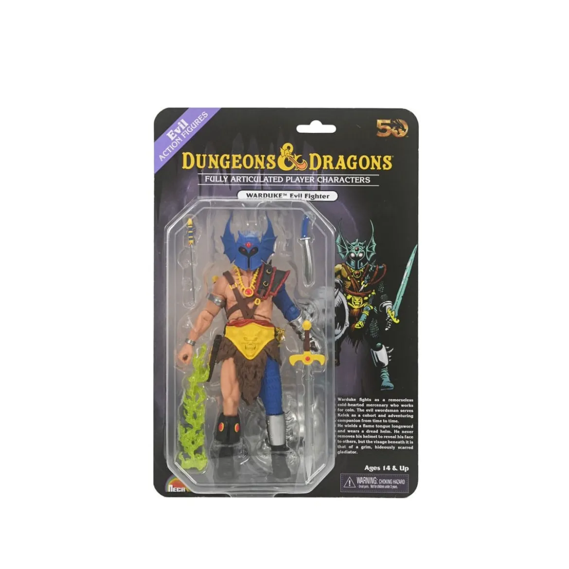 Neca - AD&D - 50th Anniversary Warduke on Blister Card - Dungeons & Dragons
