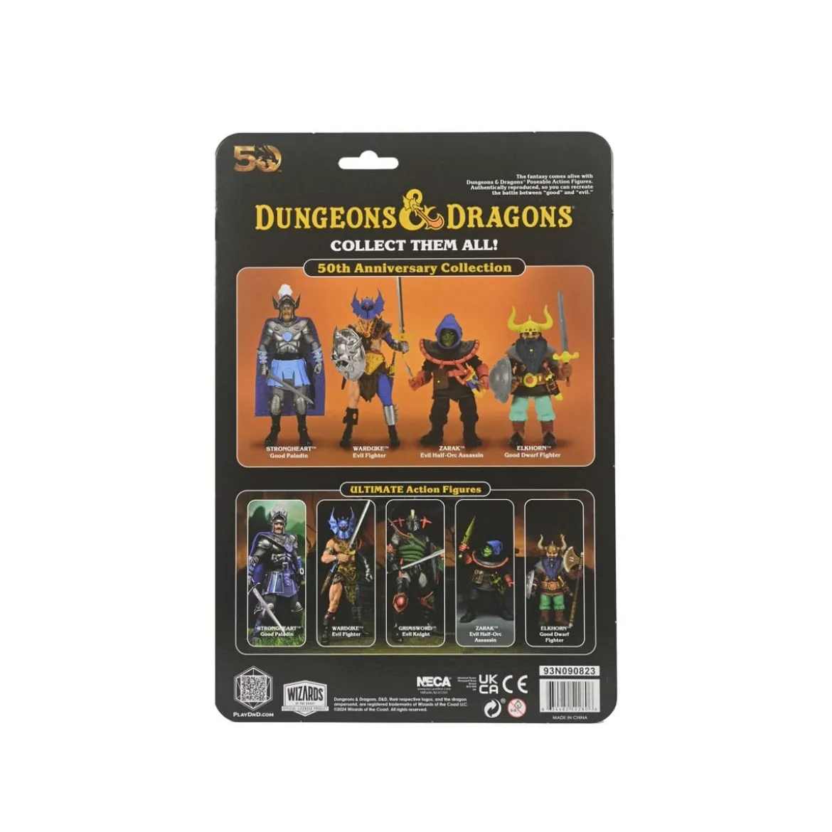 Neca - AD&D - 50th Anniversary Warduke on Blister Card - Dungeons & Dragons